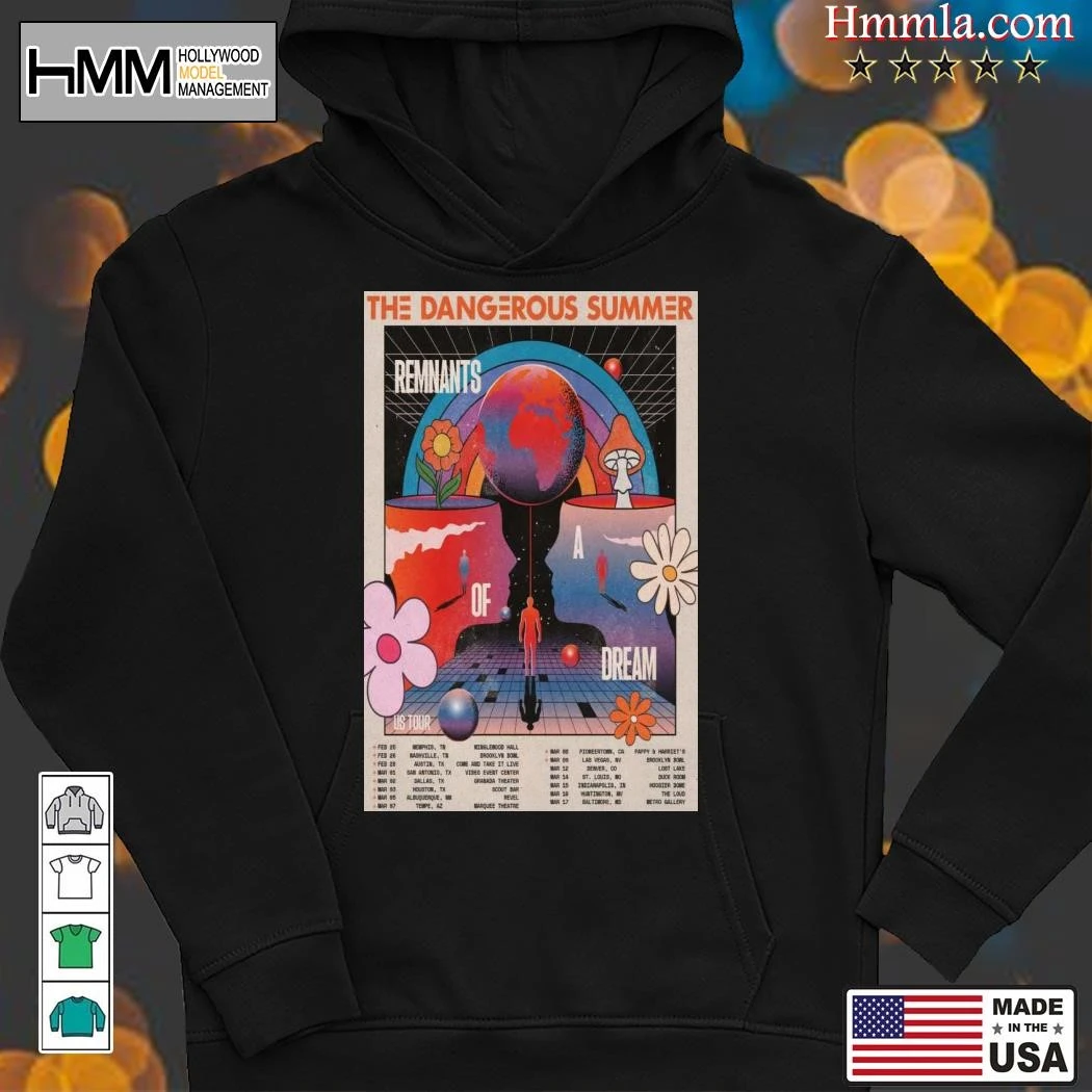 New The Dangerous Summer US Tour Remnants Of A Dream 2025, The Dangerous Hoodies