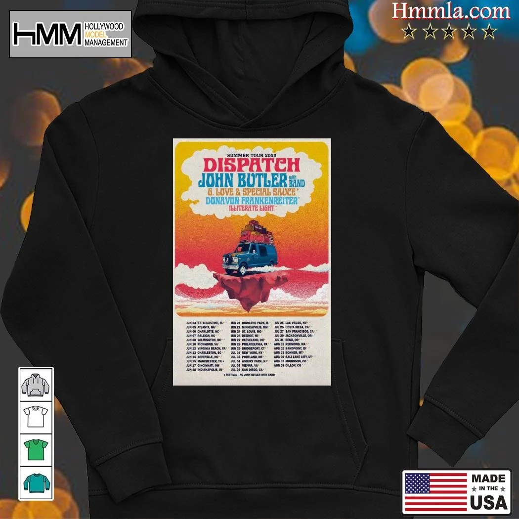 New Dispatch Summer Tour 2025, Dispatch Summer Hoodies