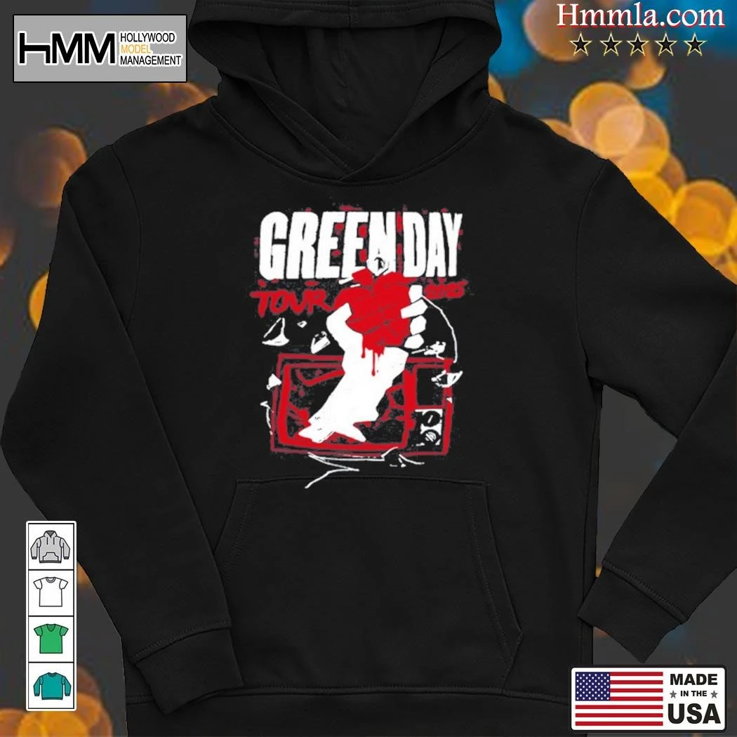 New Green Day Tour 2025 Black, Green Day Hoodies