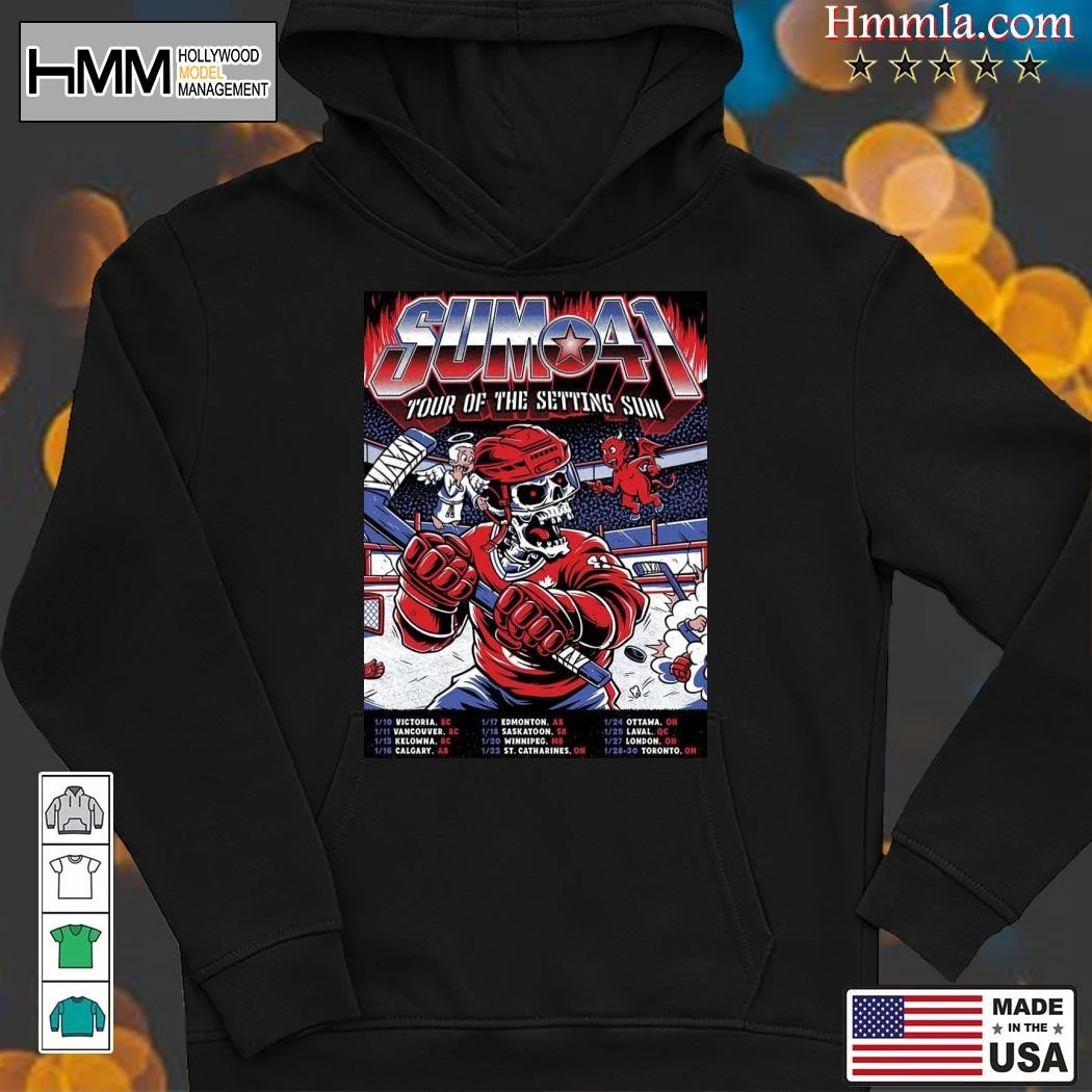 New Sum 41 Official Date List Tour Of The Setting Sum On January 2025, Sum 41 Hoodies