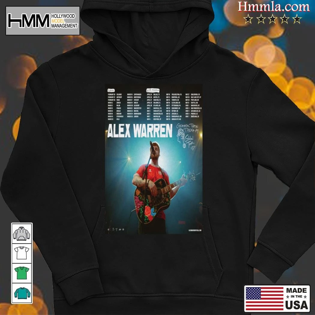 New Alex Warren Europe Tour 2025, Alex Warren Hoodies