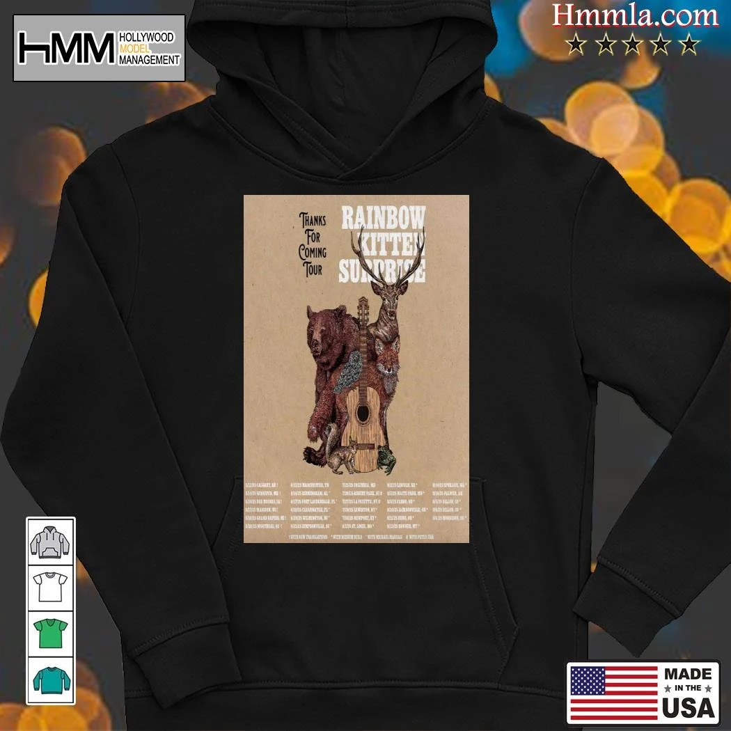 New Rainbow Kitten Surprise Thanks For Coming Tour 2025, Rainbow Kitten Hoodies