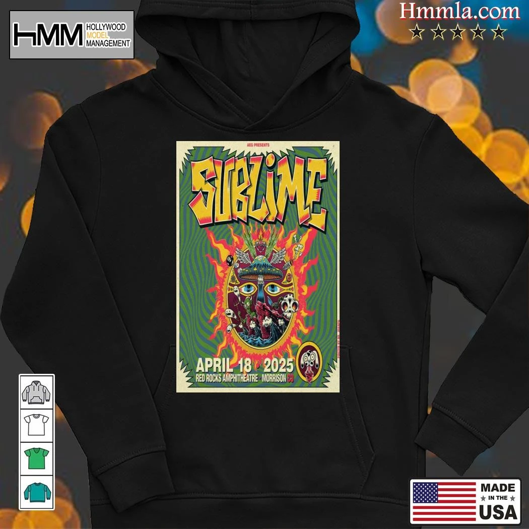 New Sublime At Red Rocks Amphitheatre In Morrison 2025 Tour, Sublime At Red Hoodies