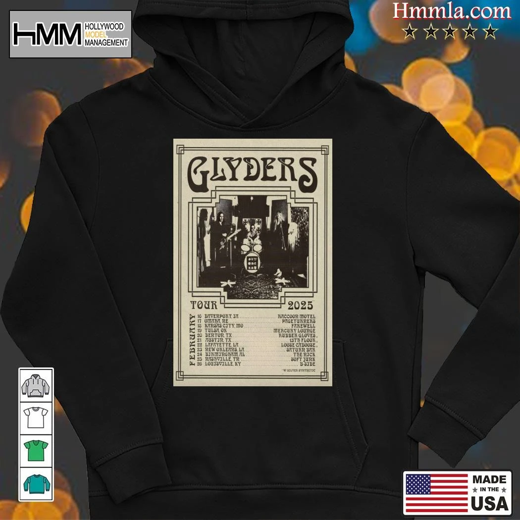 New Glyders February 2025 Tour, Glyders February Hoodies