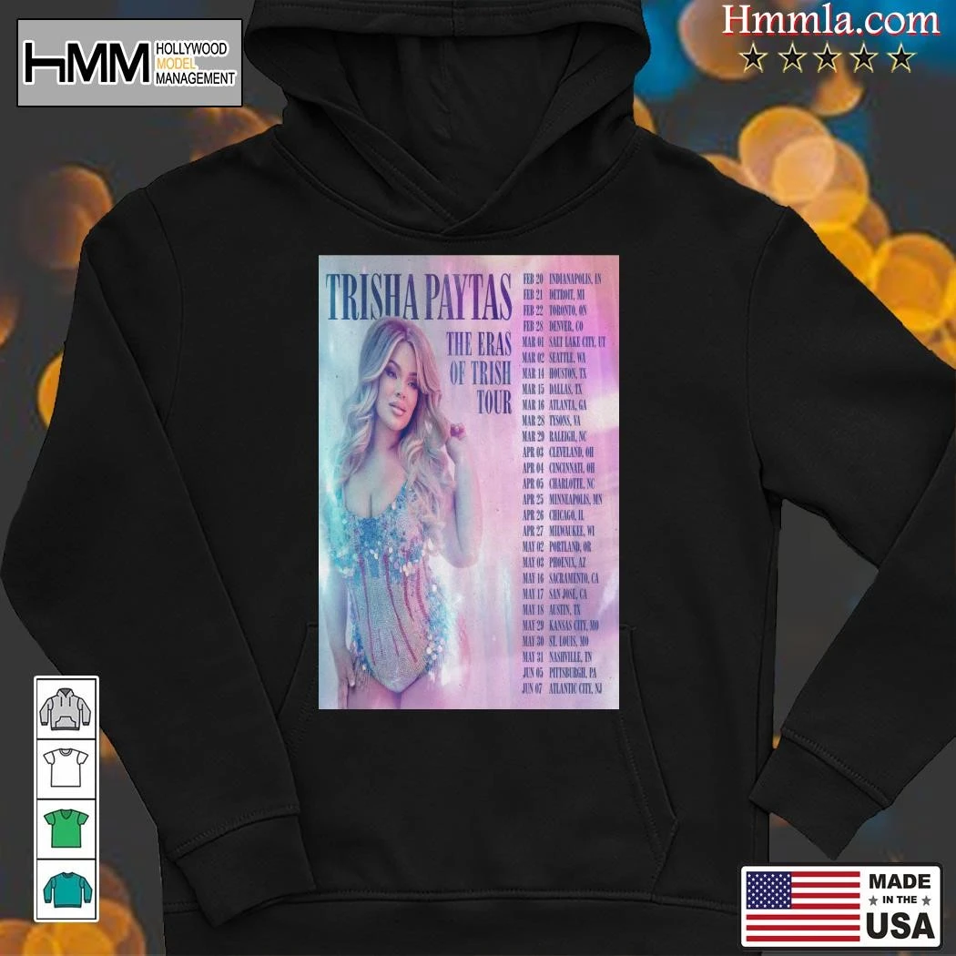 New Trisha Paytas Hacmon 2025 Feb & Mar The Eras Of Trish Tour, Trisha Paytas Hoodies