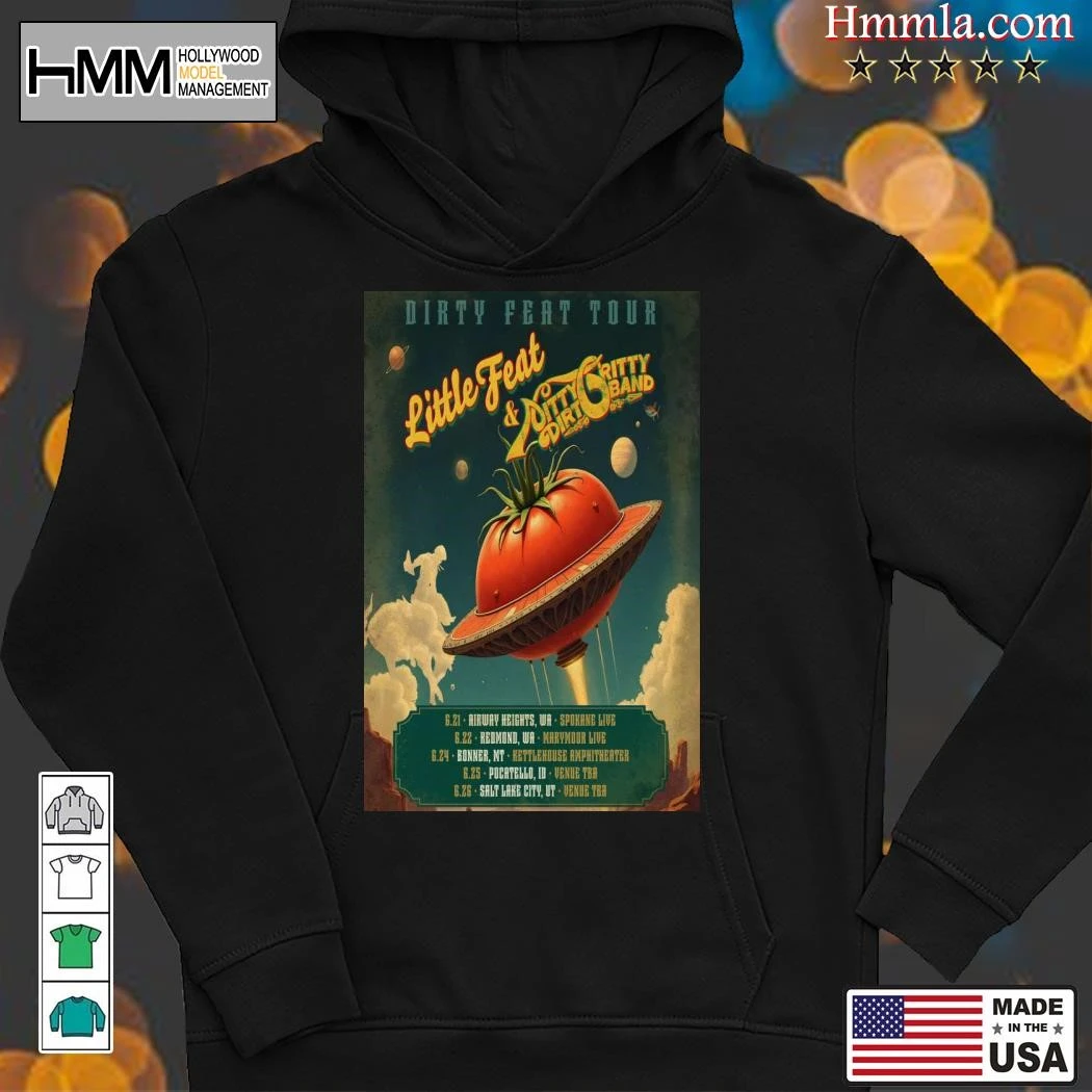 New Little Feat And Nitty Gritty Dirt Band Dirty Feat 2025 Tour, Little Feat Hoodies