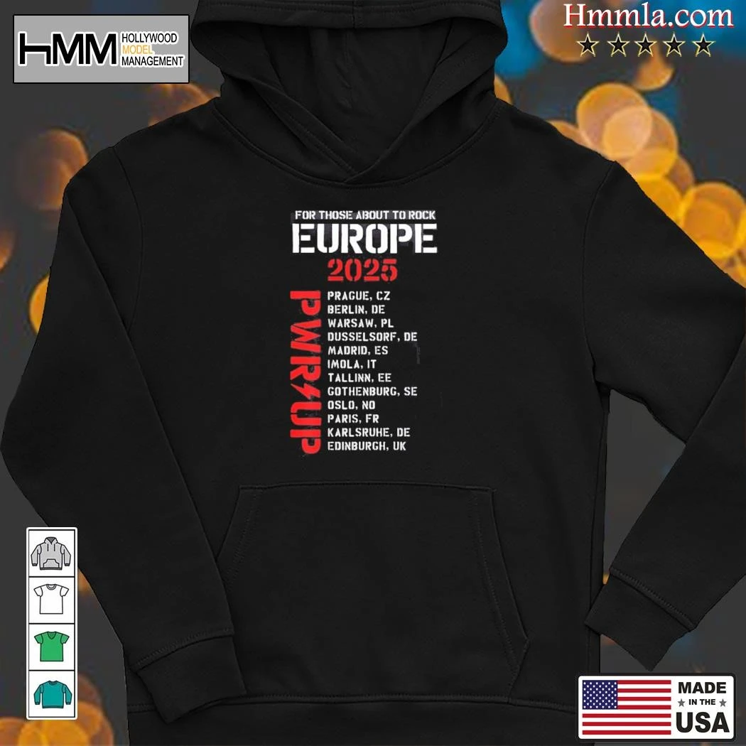 New ACDC Power Up Tour EU 2025 For Those About To Rock Europe, ACDC Power Hoodies