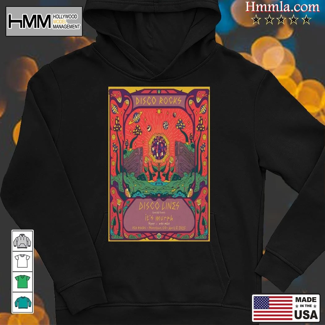 New Disco Lines At Red Rocks Amphitheatre In Morrison 2025 Tour, Disco Lines Hoodies