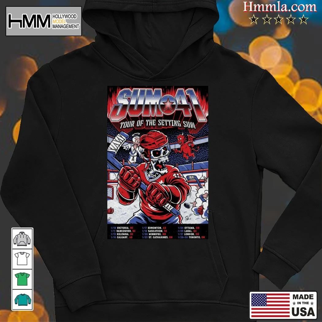 New 2025 January Sum 41 Tour Of The Setting Sum, 2025 January Hoodies