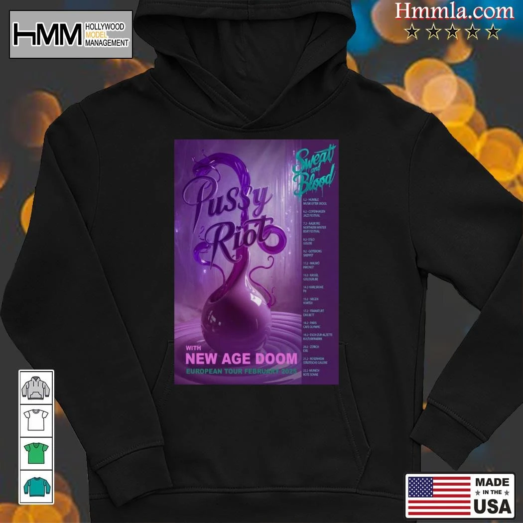 New Pussy Riot European Tour February 2025, Pussy Riot Hoodies