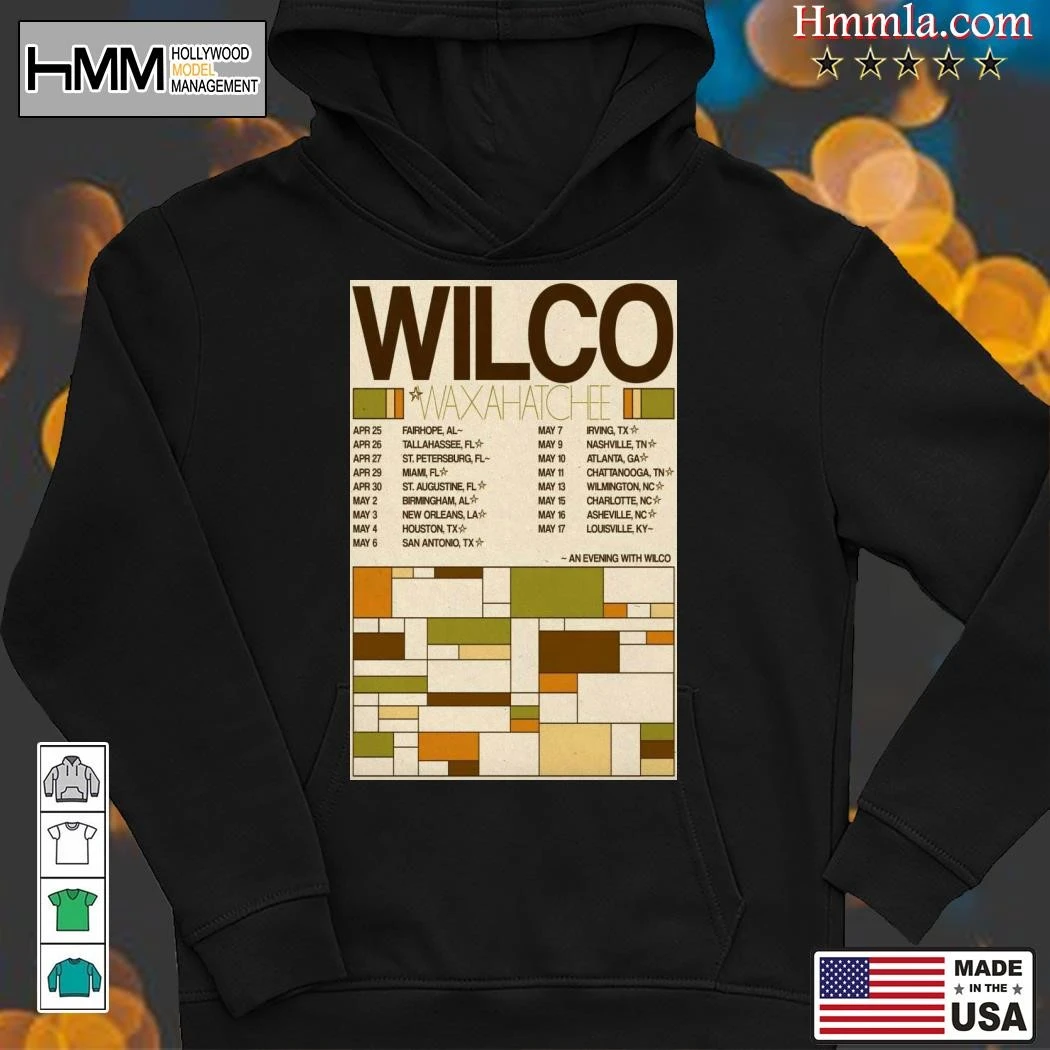 New Wilco And Waxahatchee 2025 American South Tour, Wilco  Hoodies