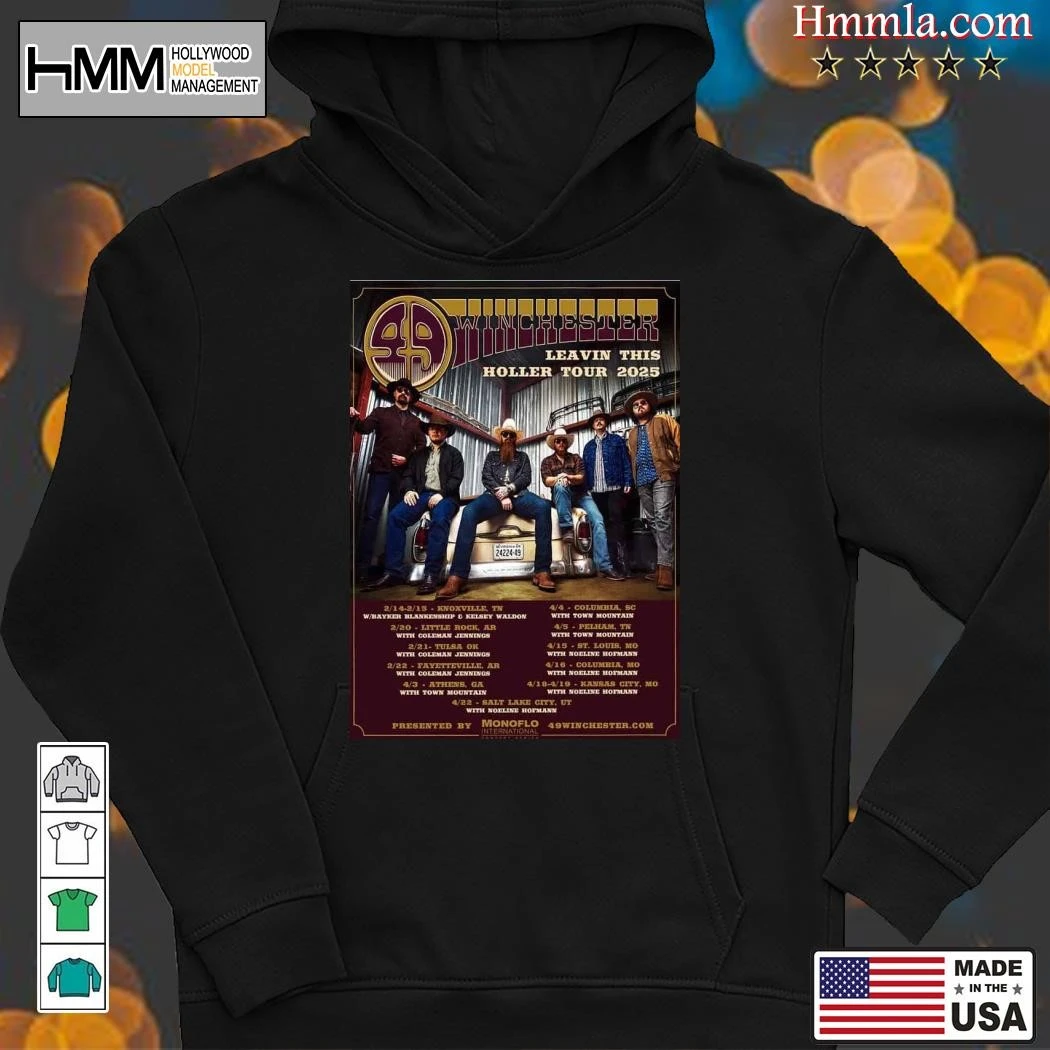 New 49 Winchester Leavin This Holler Tour 2025, 49 Winchester Hoodies