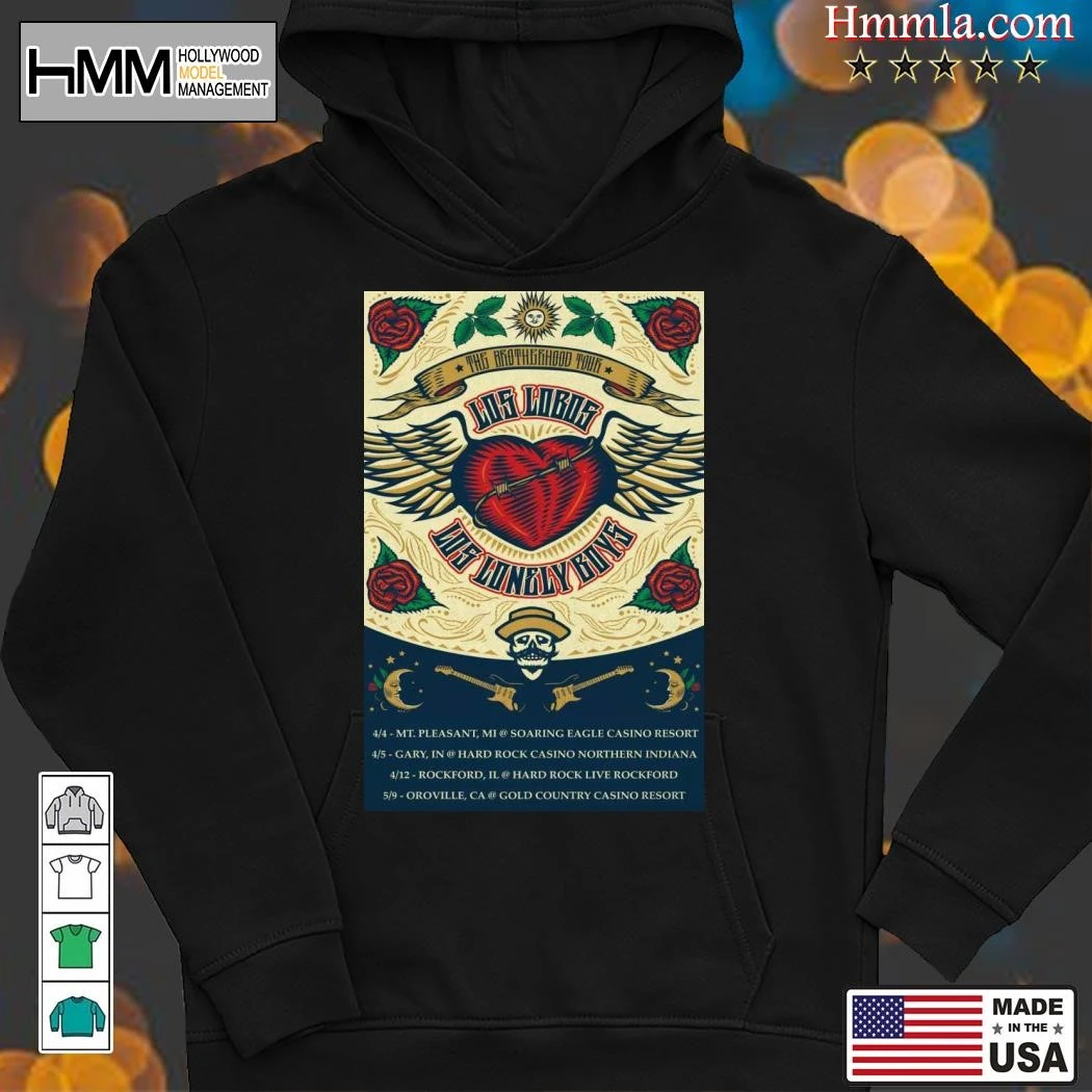 New Los Lobos And Los Lonely Boys Brotherhood Tour 2025, Los Lobos Hoodies