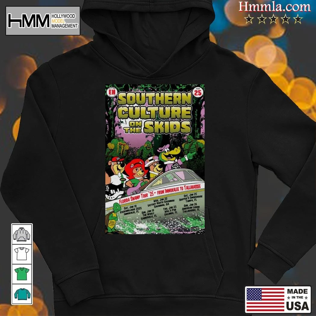 New Southern Culture On The Skids Florida Swamp Tour 2025, Southern Culture Hoodies