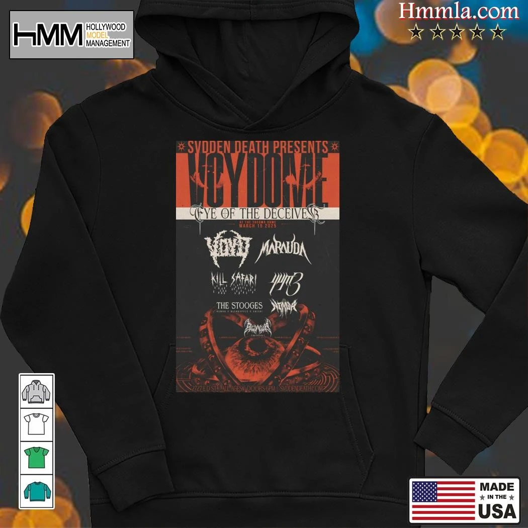 New Svdden Death On Mar 5 2025 At Tacoma Dome In Tacoma, WA Tour, Svdden Death Hoodies