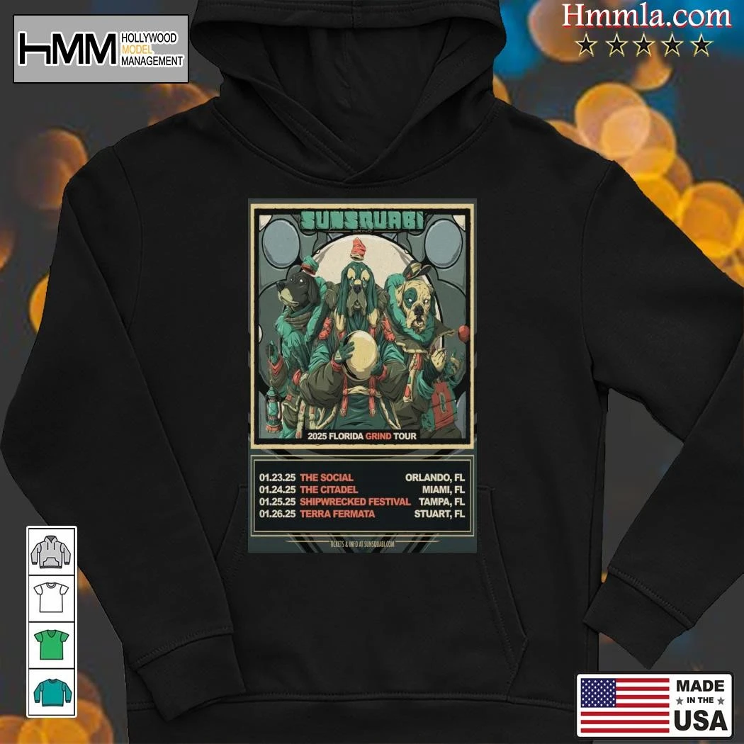 New Sunsquari Florida Grind Tour 2025, Sunsquari Florida Hoodies