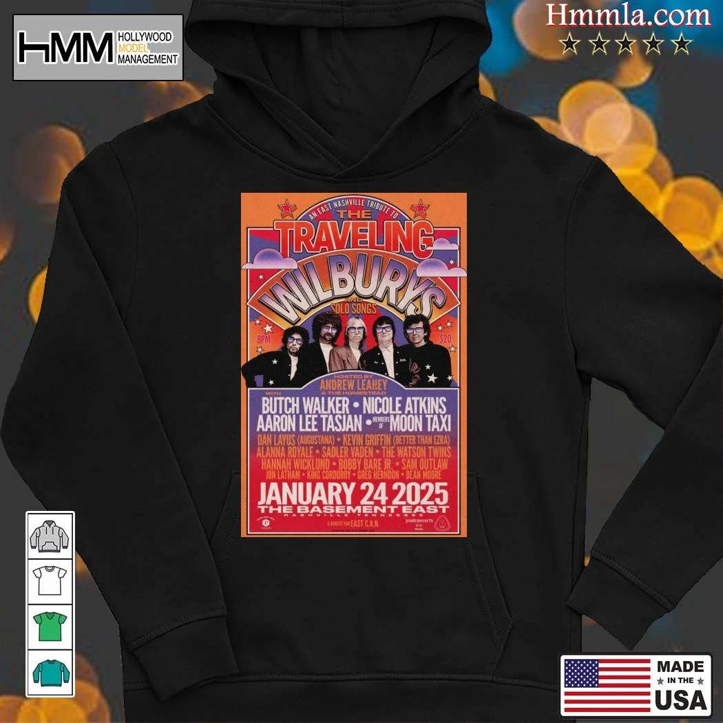 New The Traveling Wilburys Jan 24 2025 Tour, The Traveling Hoodies