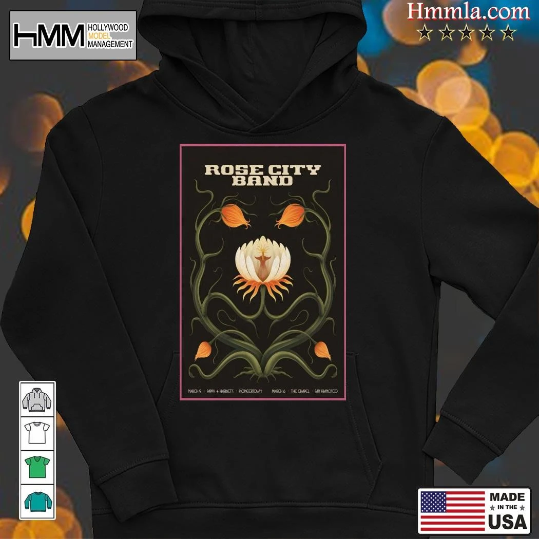 New Rose City Band At The Chapel In San Francisco 2025 Tour, Rose City Hoodies