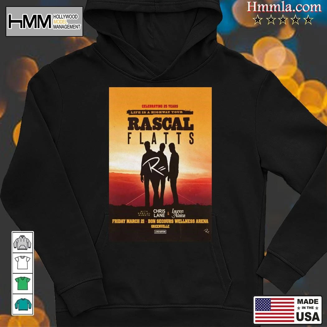 Rascal Flatts At Bon Secours Wellness 2025 Tour, Rascal Flatts Hoodies