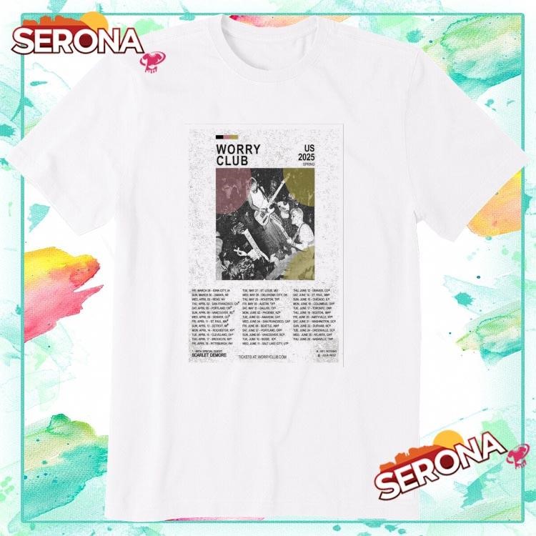Worry Club Spring Tour 2025, Worry Club Spring T-Shirt
