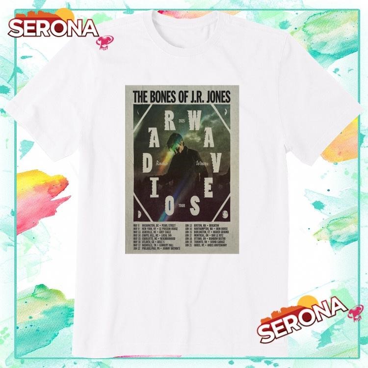 New The Bones Of Jr Jones Turn The Radio On Tour 2025, The Bones T-Shirt