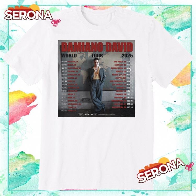 Damiano David World Tour 2025, Damiano David World T-Shirt
