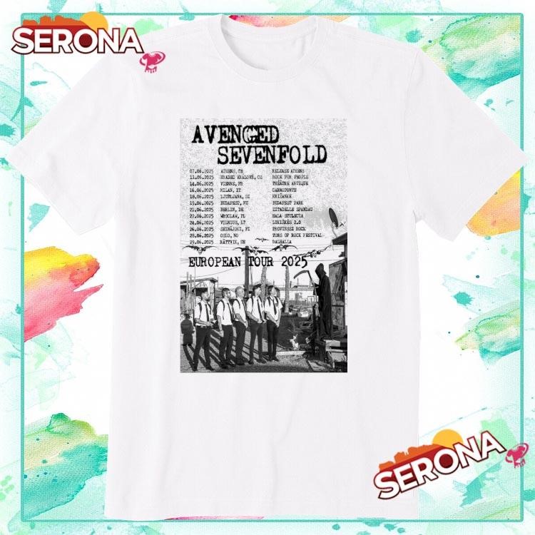 Avenged Sevenfold European Tour 2025, Avenged Sevenfold European T-Shirt