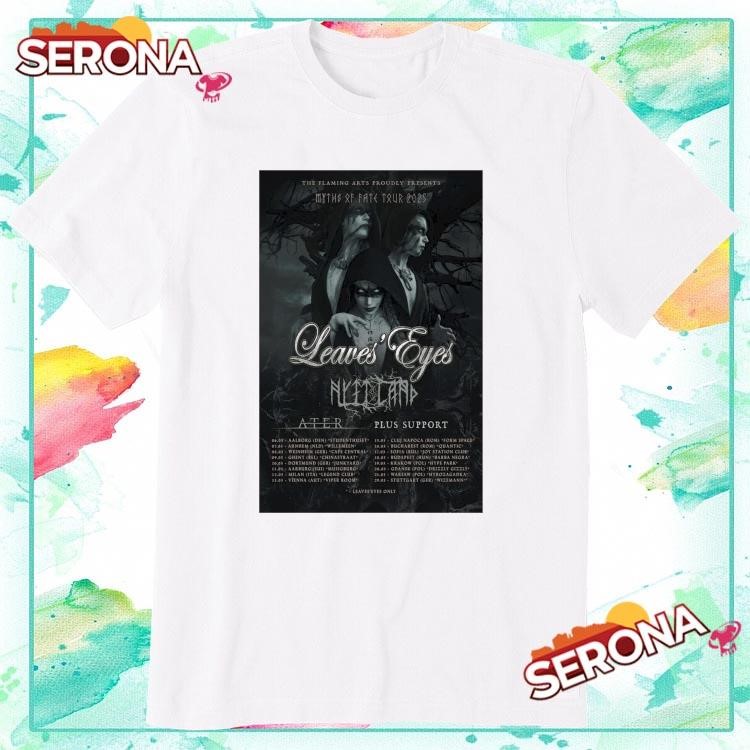 Leaves Eyes Myths Of Fate Tour 2025, Leaves Eyes Myths T-Shirt