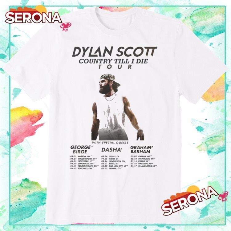 Dylan Scott Country Till I Die Tour 2025, Dylan Scott Country T-Shirts