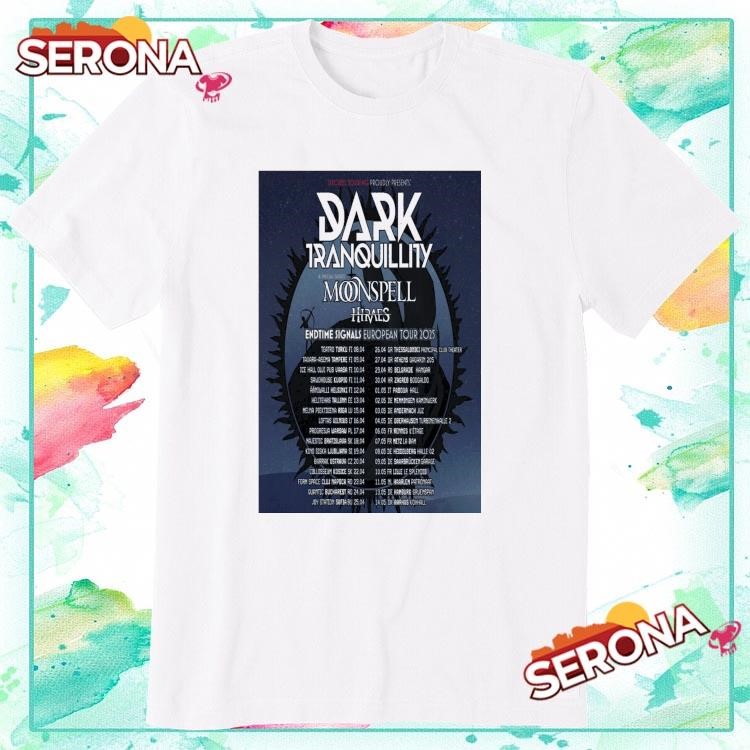 Dark Tranquillity Endtime Signals European Tour 2025, Dark Tranquillity Endtime T-Shirt