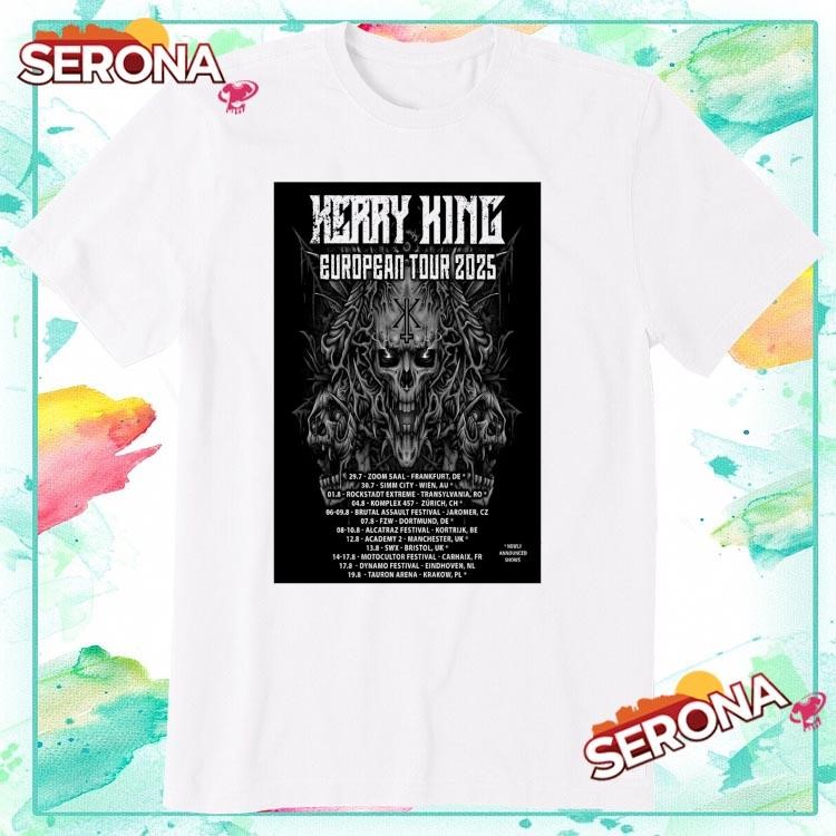 Kerry King European Tour 2025 Skull King, Kerry King European T-Shirt