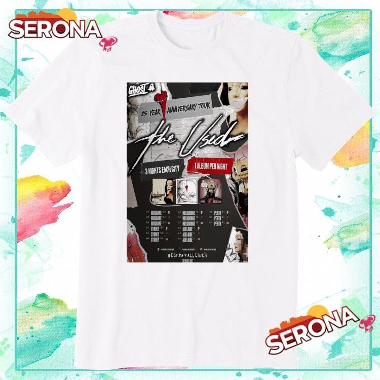 New The Used 25 Year Anniversary Tour 2025, The Used 25 T-Shirt