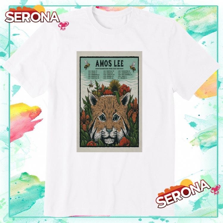 New Amos Lee The Transmissions Spring Tour 2025, Amos Lee The T-Shirt