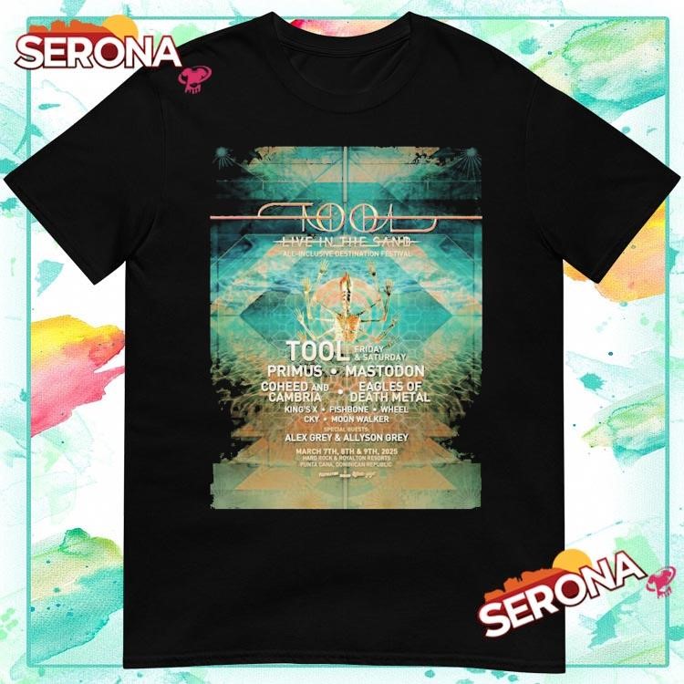 New Tool Live In The Sand Tour 2025, Tool Live T-Shirt