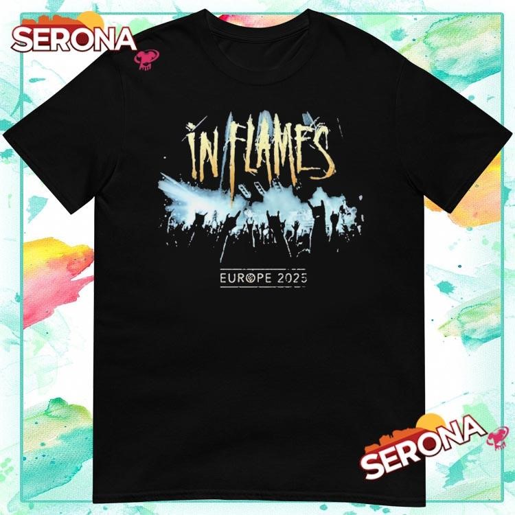 New In Flames Europe Tour 2025 Tour, In Flames Europe T-Shirt