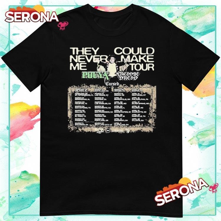 New Pouya They Could Never Make Me Tour 2025, Pouya They Could T-Shirt