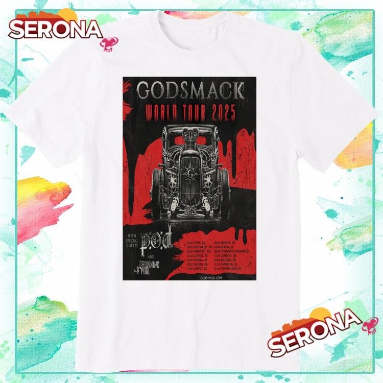 New Godsmack World Tour 2025, Godsmack World Tour T-Shirt
