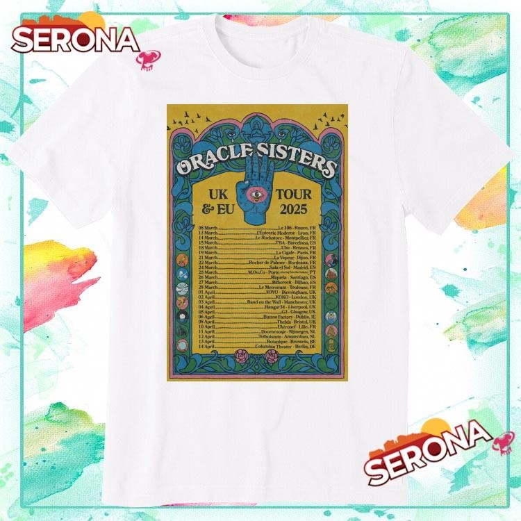 New Oracle Sisters Uk And Eu Tour 2025, Oracle Sisters Uk T-Shirt