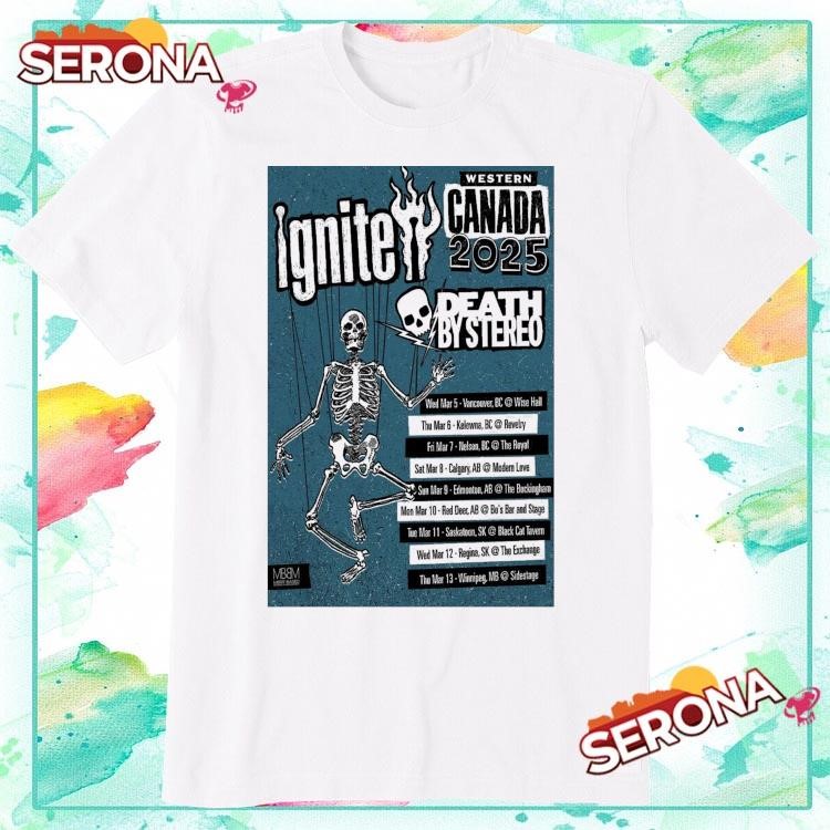 New Western Canada Tour 2025 Ignite, Western Canada Tour T-Shirt