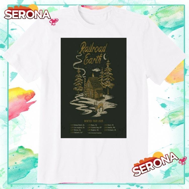New Railroad Earth Winter Tour 2025, Railroad Earth Winter T-Shirt