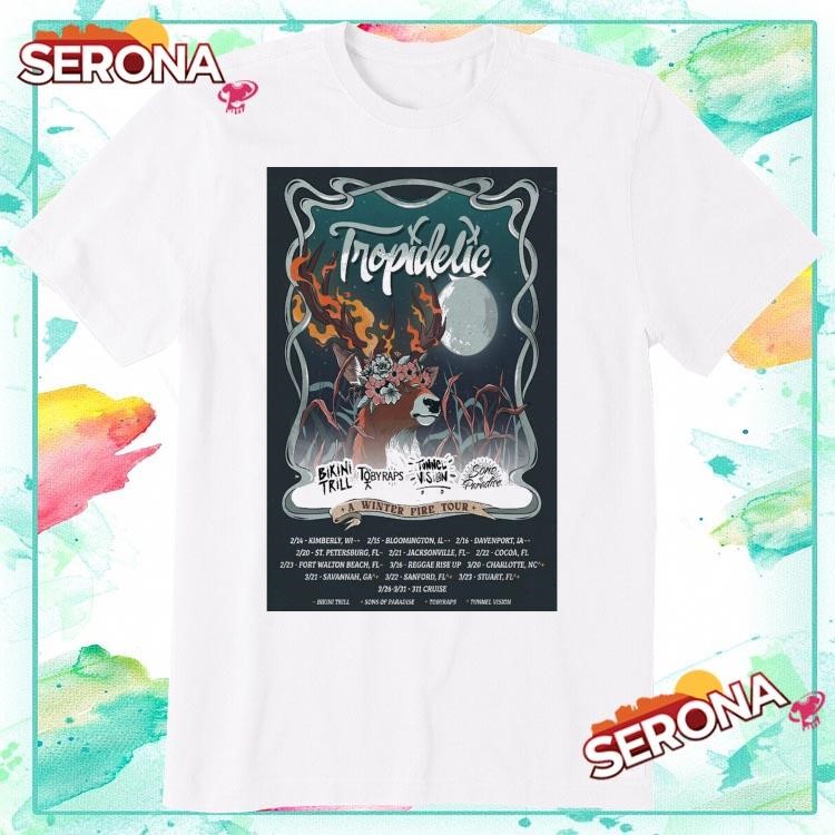 New Tropidelic A Winter Fire Tour 2025, Tropidelic A Winter T-Shirt