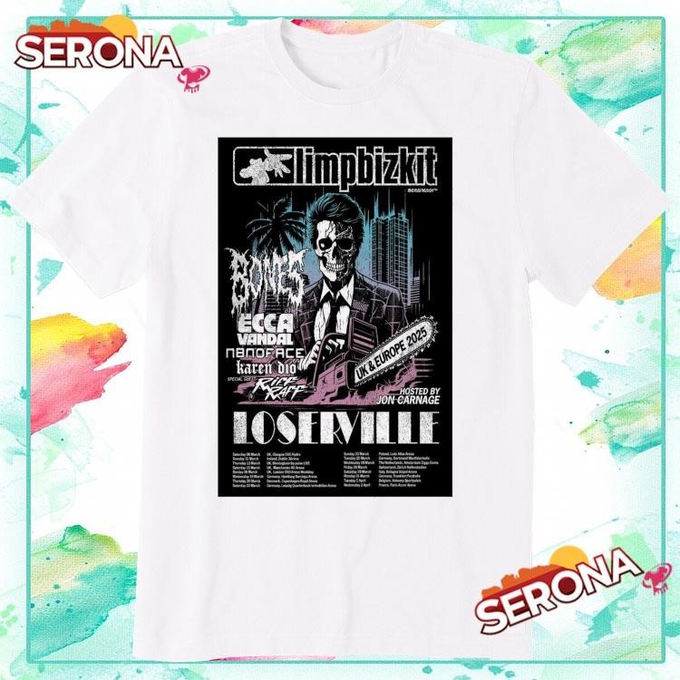 Limp Bizkit Uk And Europe Tour 2025, Limp Bizkit Uk T-Shirt