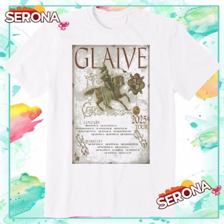 New Glaive January And February Tour 2025, Glaive January T-Shirt