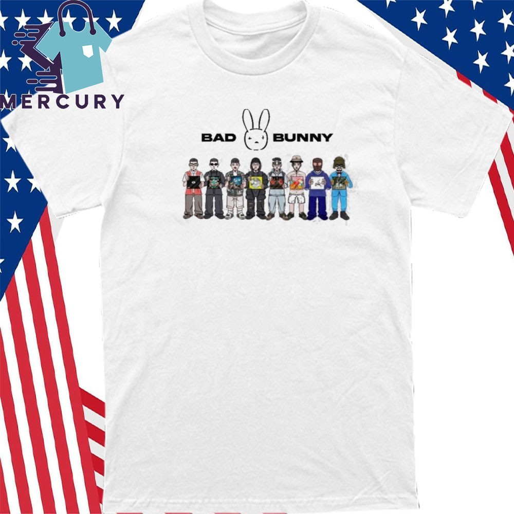 Bad Bunny Album Evolution 2025, Bad Bunny Album T-Shirt