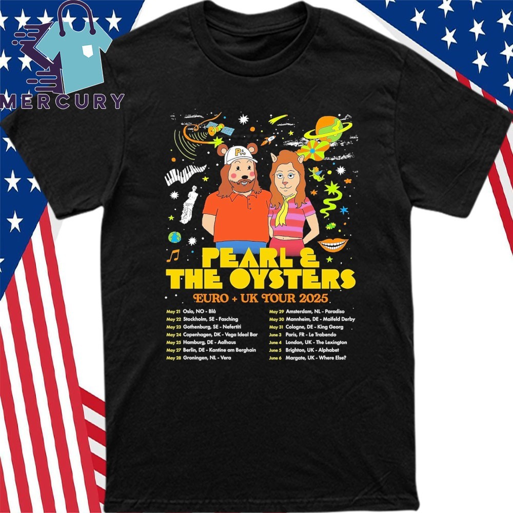 New Pearl & The Oysters Live Shows Euro + Uk 2025, Pearl T-Shirt