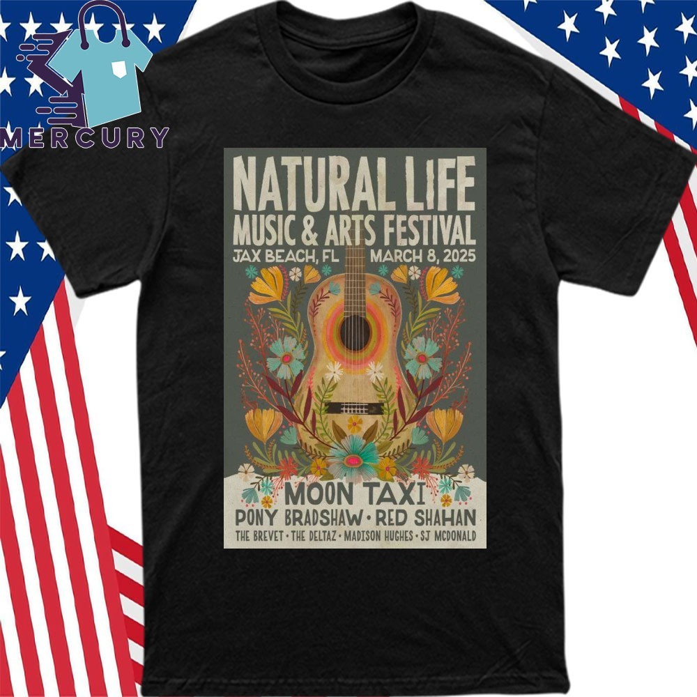 Natural Life Music And Arts Festival Mar 8 2025 Beach Florida, Natural Life Music T-Shirt