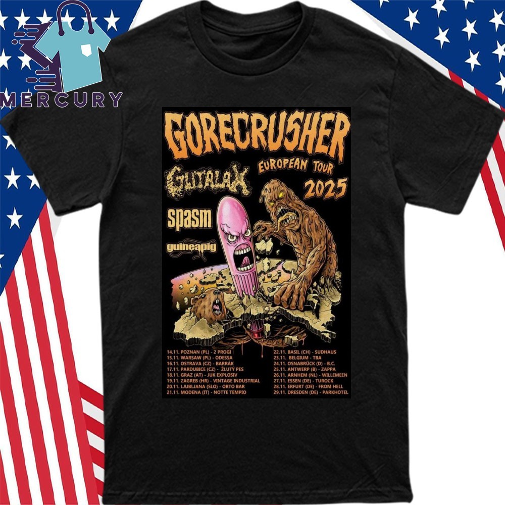 Gutalax Band European Tour 2025, Gutalax Band European T-Shirt