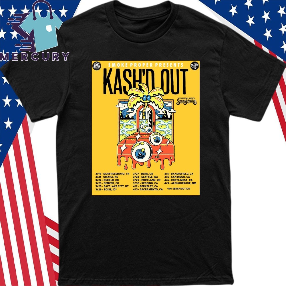 Kashd Out West Coast Tour 2025, Kashd Out West T-Shirt