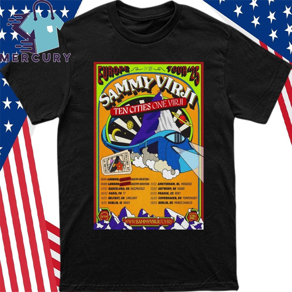Europe Tour 2025 Sammy Virji, Europe Tour 2025 T-Shirt