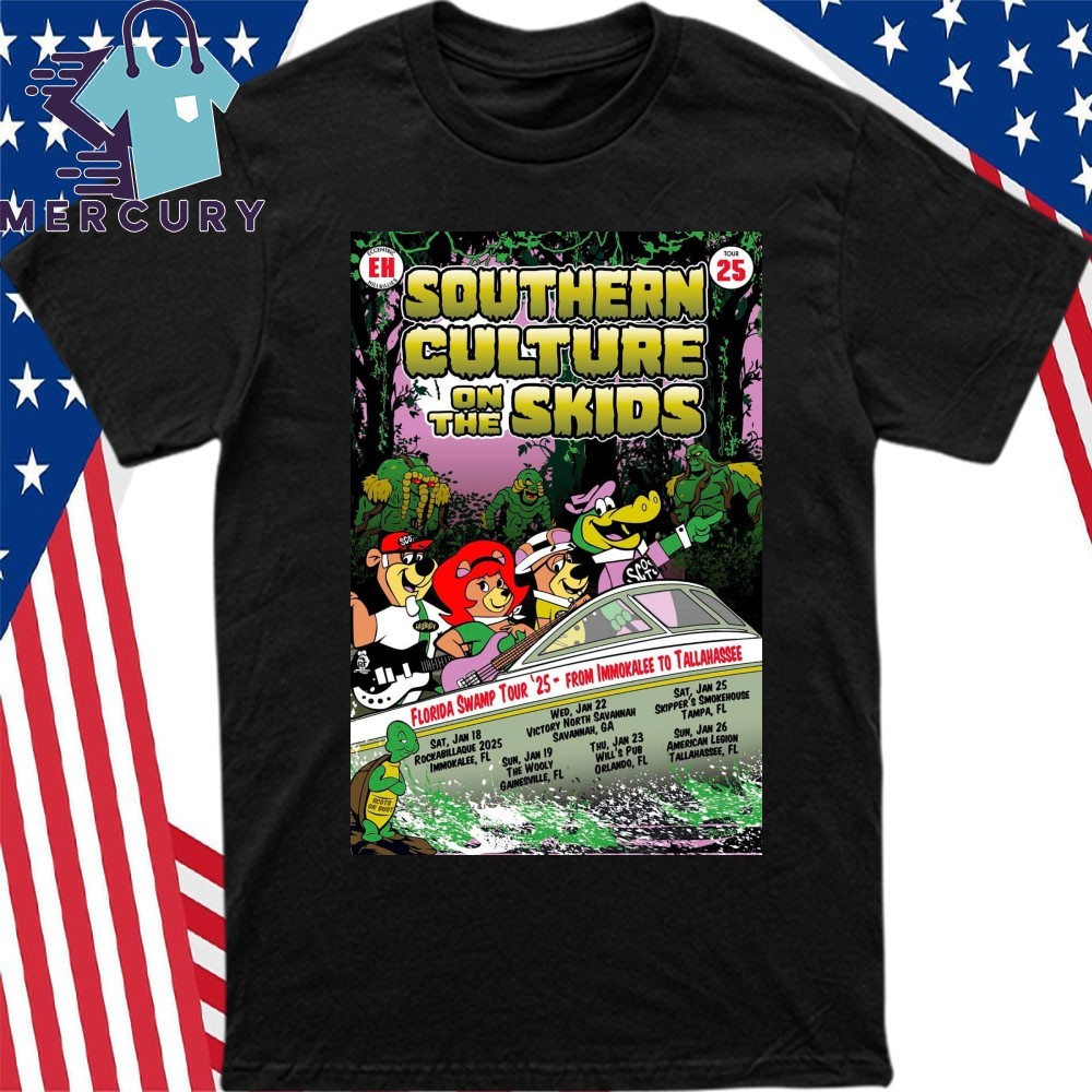Southern Culture On The Skids Florida Swamp Tour 2025, Southern Culture T-Shirt